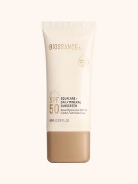 Biossance Squalane + Daily Mineral SPF 50 Sunscreen